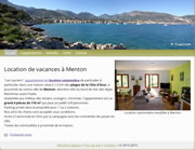 Appartement en location saisonnière dans une villa à Menton sur la Côte d'Azur